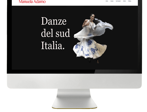 Diseño web para Manuela Adamo